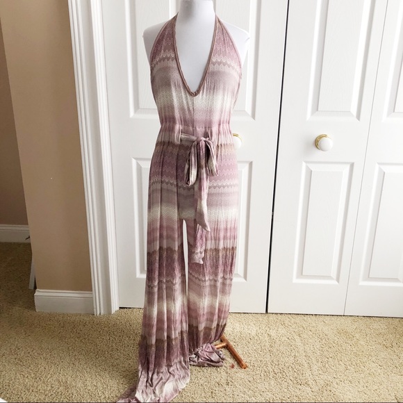 knit halter jumpsuit